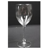 Clear Twisted Stem Wine Glasses (5)