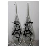 Vintage Snowshoes With Webbing Bindings