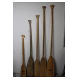 Feather Brand Wooden Paddles (2) and three others