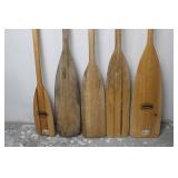 Feather Brand Wooden Paddles (2) and three others
