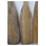Feather Brand Wooden Paddles (2) and three others
