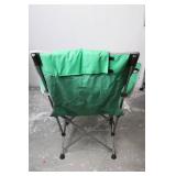 Green Folding Camp Chair With Footrest