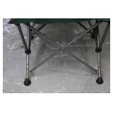Green Folding Camp Chair With Footrest