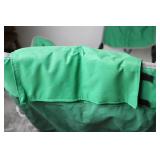 Green Folding Camp Chair With Footrest