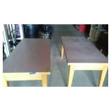 Wood Base Laminate Top Tables (2) Solid Condition.