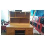 Wood Podium, Desk, Shelves and More.