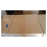 2 Drawer File Cabinet (4) Tan.
