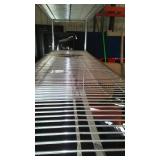 Rolling Stainless Shelving, Microwaves (2) and Stools (3).