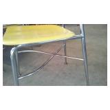 Yellow Molded Plastic Chairs (15).