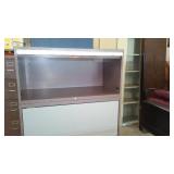 Metal Office Desk, Laminate Table and Wilson Jones Data Cabinet.