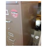 4 Drawer File Cabinet (2). Beige