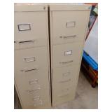 4 Drawer File Cabinet (2). Tan