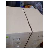 4 Drawer File Cabinet (2). Tan