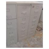4 Drawer File Cabinet (3). Tan