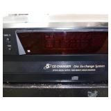 Sony 5 CD Changer and Audio Video Cart.