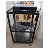 Sony 5 CD Changer and Audio Video Cart.