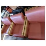 Chairs (3) Rose Colored, Great Overall.