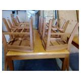 Wood Table and Chairs (6).
