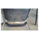 Matrix Plastic chrome and chair with rolling storage cart (4) and Hon Office Arm Chairs (5).
