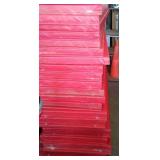 Red Vinyl-Covered Gymnasium Safety Wall Padding with Foam Core (22).