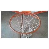 White and red basketball backboard, Hoop and Net