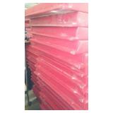 Red Vinyl-Covered Gymnasium Safety Wall Padding with Foam Core (22).