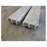 Aluminum Scaffold Planks (Lot of 2 Bundles)