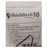 Shieldtech 10 53011 White Polypropylene Coveralls Size 4XL 25 Count