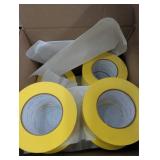 Yellow Pinked Tape Rolls 152609 72mm X 55m (13 Rolls)