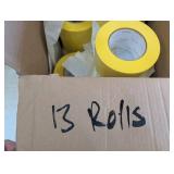 Yellow Pinked Tape Rolls 152609 72mm X 55m (13 Rolls)