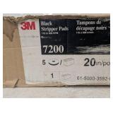 3M 7200 Black Stripper Pads 20 in 5-Pack