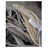 Assorted Power Strips and Extension Cords Mixed Lot