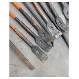 Assorted Pry Bars and Digging Bars Mixed Lot (11)