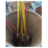 Mixed Long-Handled Tools in Drum