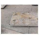 Industrial Platform Cart Wooden Deck With Steel Handle