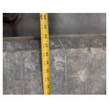 Industrial Platform Cart Wooden Deck With Steel Handle