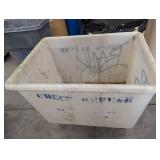 Wheeled Utility Tote With Yellow String Lights