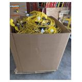 Wheeled Utility Tote With Yellow String Lights