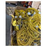 Wheeled Utility Tote With Yellow String Lights
