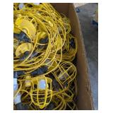 Wheeled Utility Tote With Yellow String Lights