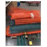 Construction Fence Mesh & Steel Posts Mixed Lot
