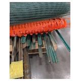 Construction Fence Mesh & Steel Posts Mixed Lot