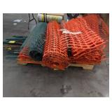 Construction Fence Mesh & Steel Posts Mixed Lot