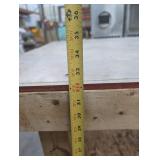 Wood Work Table on Casters