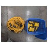200 Feet Lights in Rubbermaid Tote