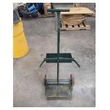 Green Metal Torch Cart