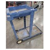 Blue Utility Cart With Casters