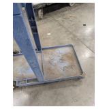 Blue Utility Cart With Casters