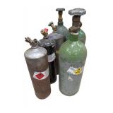 Industrial Gas Cylinder Lot Oxygen & Acetylene (5)