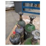 Industrial Gas Cylinder Lot Oxygen & Acetylene (5)